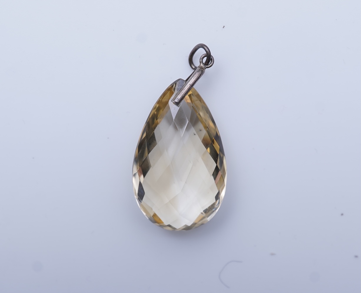 A group of citrine jewels